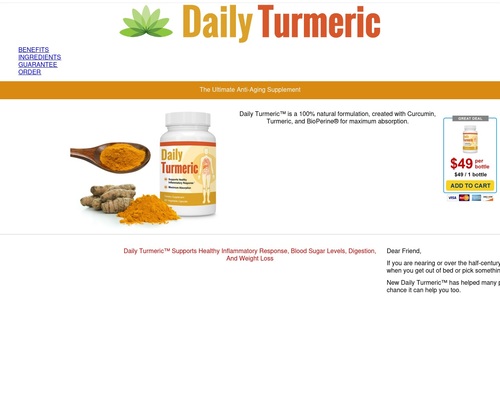 Daily Turmeric Supplement – Daily Turmeric