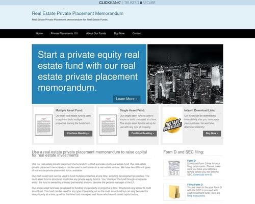 Real Estate Private Placement Memorandum